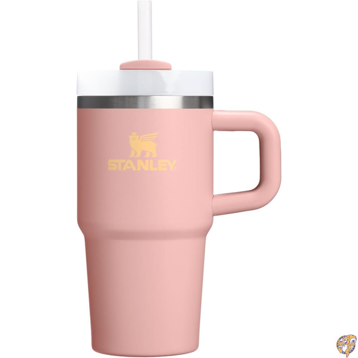 【最大777円クーポン配信】STANLEY(スタンレー)クエンチャー H2.0 真空スリムクエンチャー ハンドル・ストロー付き 20オンス(約0.6L) | Flowstate 3ポジション蓋 車のカップホルダー対応 保冷・保温 ステンレスボトル BPAフリー ピーチローズ