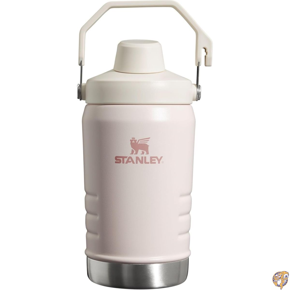 【クーポン配信中】Stanley (スタンレー) IceFlow ファストフロージャグ ハンドル付き 40オンス ツイストオン 角度付き注ぎ口蓋 旅行やスポーツに漏れ防止 断熱ステンレススチール BPAフリー ローズクォーツ｜アメリカグッドバイブス