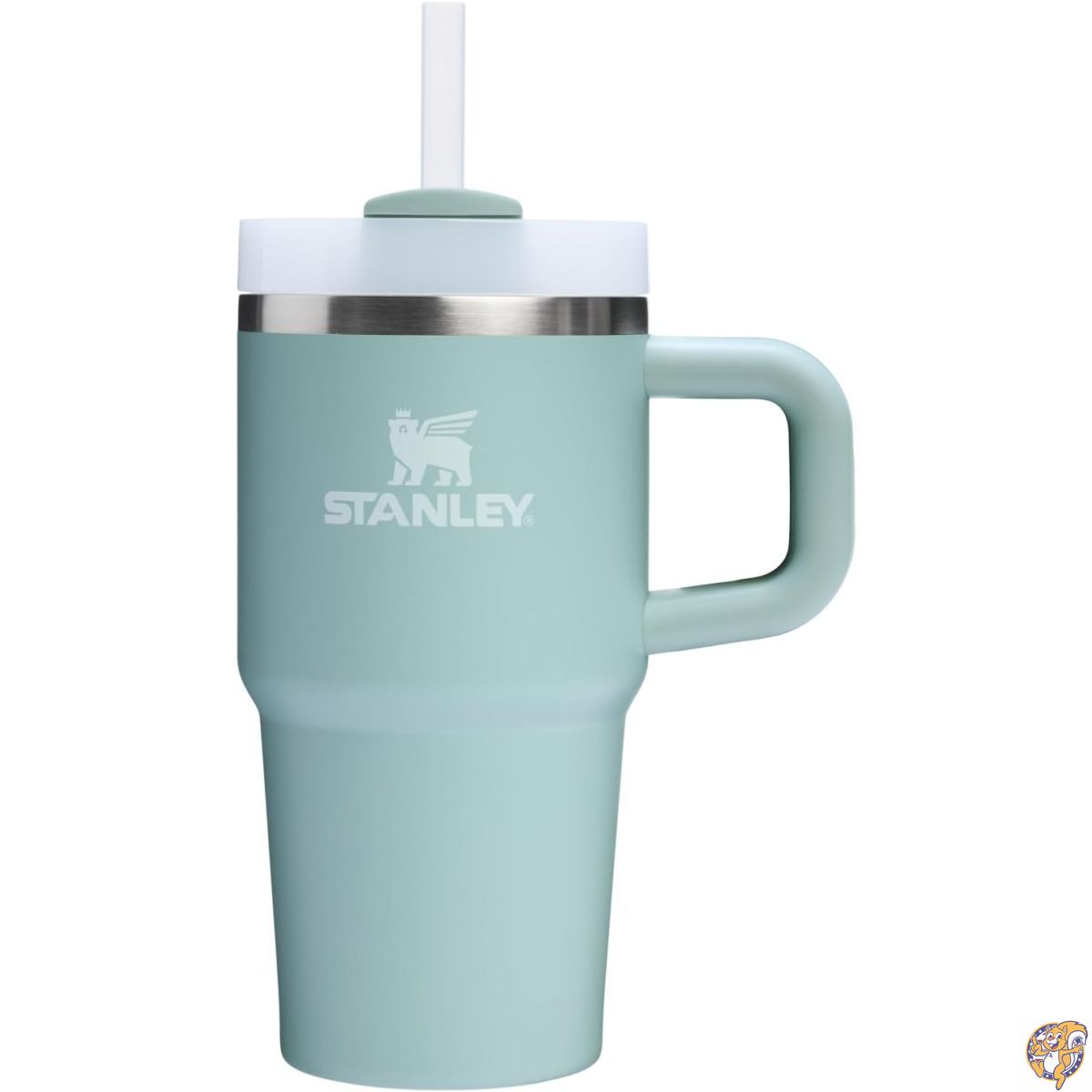STANLEY（スタンレー） クエンチャー H2.0 真空スリムクエンチャー ハンドル・ストロー付き 20オンス（約591ml） | Flowstate&trade; 3ポジション蓋 車のカップホルダー対応 真空断熱ステンレスボトル BPAフリー シーフォーム（Seafoam）