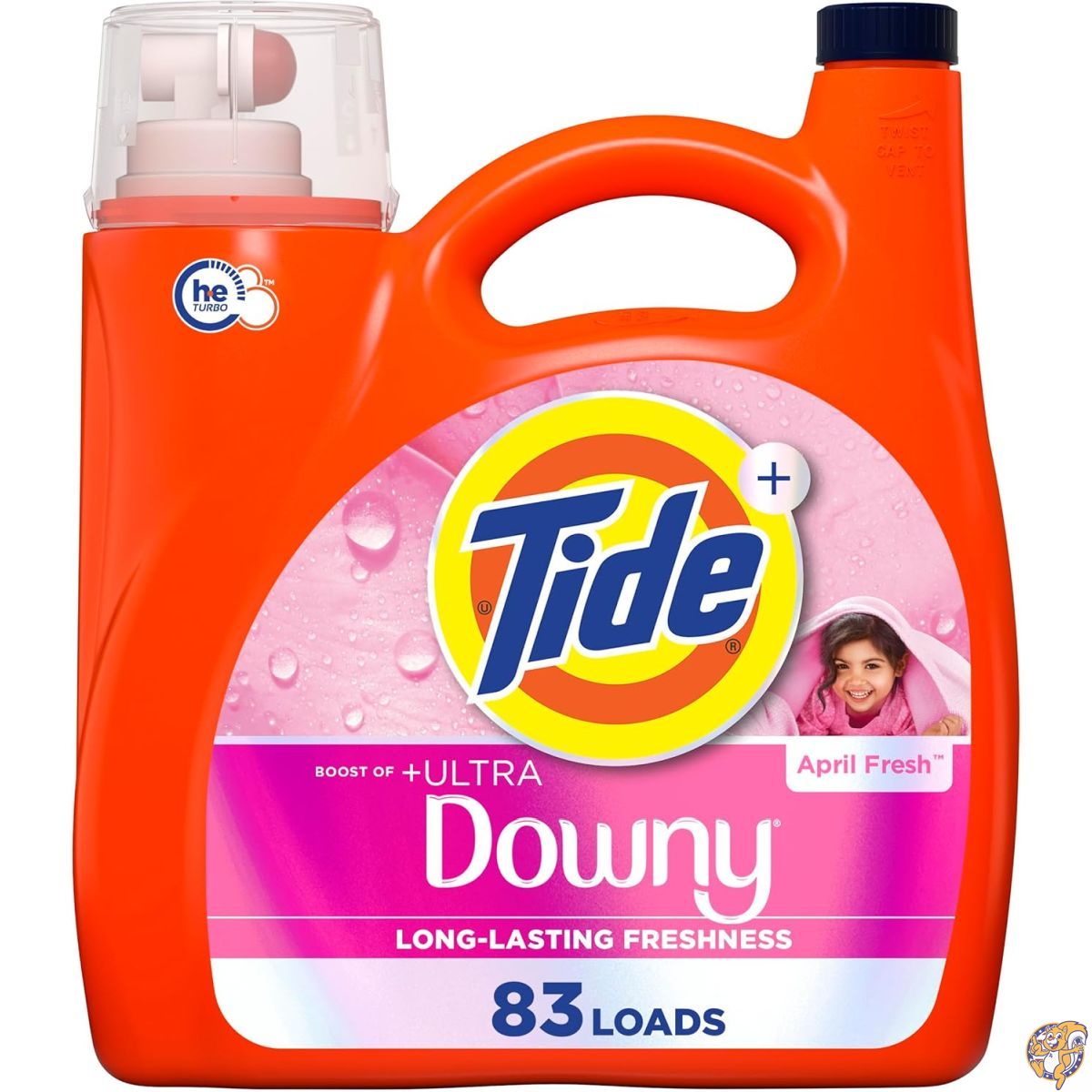 【百貨店大売り出し!引き換え証送達中】Tide（五分五分ド）Plus Boost of Ultra Downy 流動体洗い濯ぎ中性洗剤 エイプリルフレッシュの芳ばしさ 117薬局衡オンス（約3.46L） 約83回分 芳ばしさ長続き 濃化流動体中性洗剤