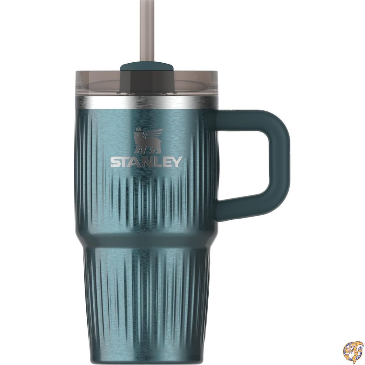 【クーポン配信中】STANLEY（スタンレー） クエンチャー H2.0 真空スリムクエンチャー ハンドル・ストロー付き 20オンス（約0.6L） | Flowstate 3ポジション蓋 車のカップホルダー対応 保冷・保温 ステンレスボトル BPAフリー フルーテッド・マリーナシャイン｜アメリカグッドバイブス