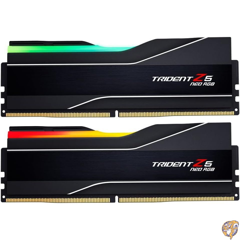 【百貨店大売り出し!引き換え証配送中】G.SKILL Trident Z5 Neo RGBつづき物 DDR5 ランダムアクセス記憶装置 (AMD Expo \u0026 Intel XMP 3.0) 32GB (2x16GB) 6000MT/s CL30-38-38-96 1.35V デスクトップコンピュータメモリ U-DIMM - 引っ敷き黒いこと (F5-6000J3038F16GX2-TZ5NR)