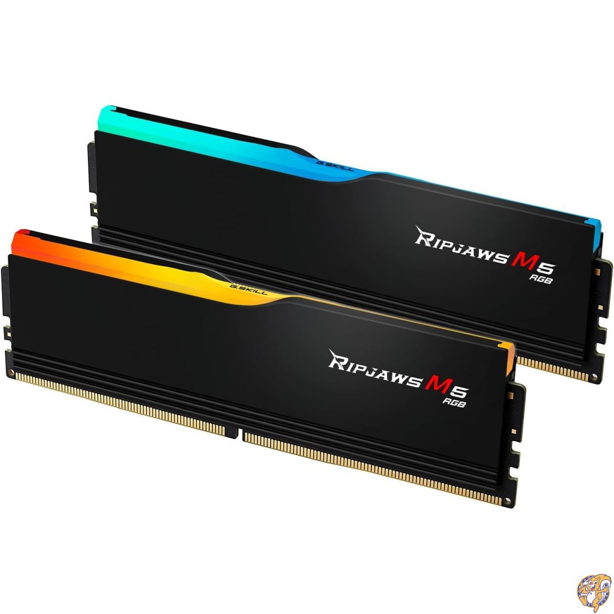 【最大777円クーポン配信】G.SKILL Ripjaws M5 RGBシリーズ (Intel XMP 3.0) DDR5 RAM 64GB (2x32GB) 6000MT/s CL32-38-38-96 1.40V デスクトップコンピュータメモリ UDIMM - マットブラック (F5-6000J3238G32GX2-RM5RK)