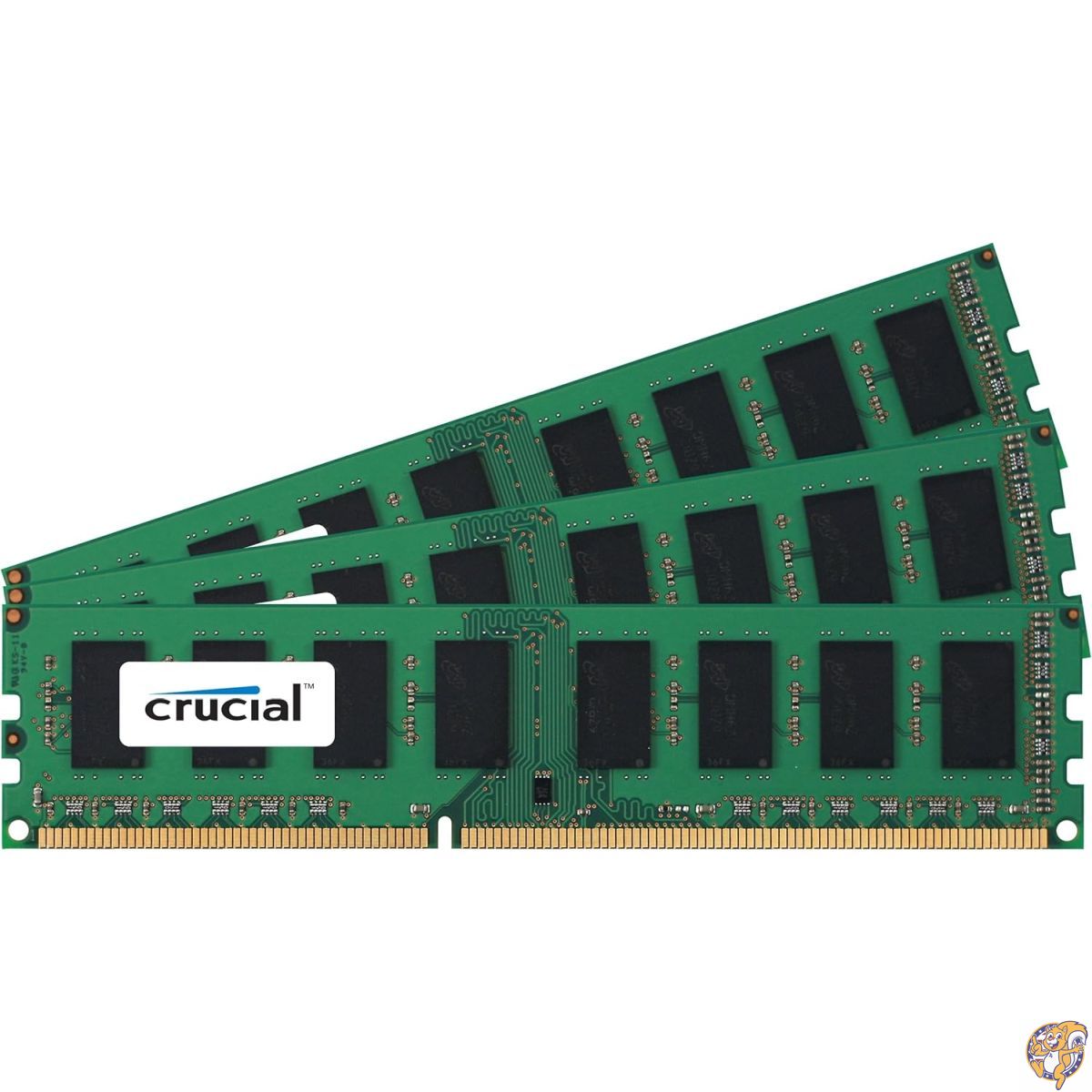 【百貨店大売り出し!引き換え証送達中】Crucial 12GB 一揃いの道具 (4GBx3) DDR3 1600 MT/s (パソコン3-12800) CL11 Non-ECC UDIMM 事務机とっ始め記憶装置 CT3KIT51264BA160B / CT3CP51264BA160B