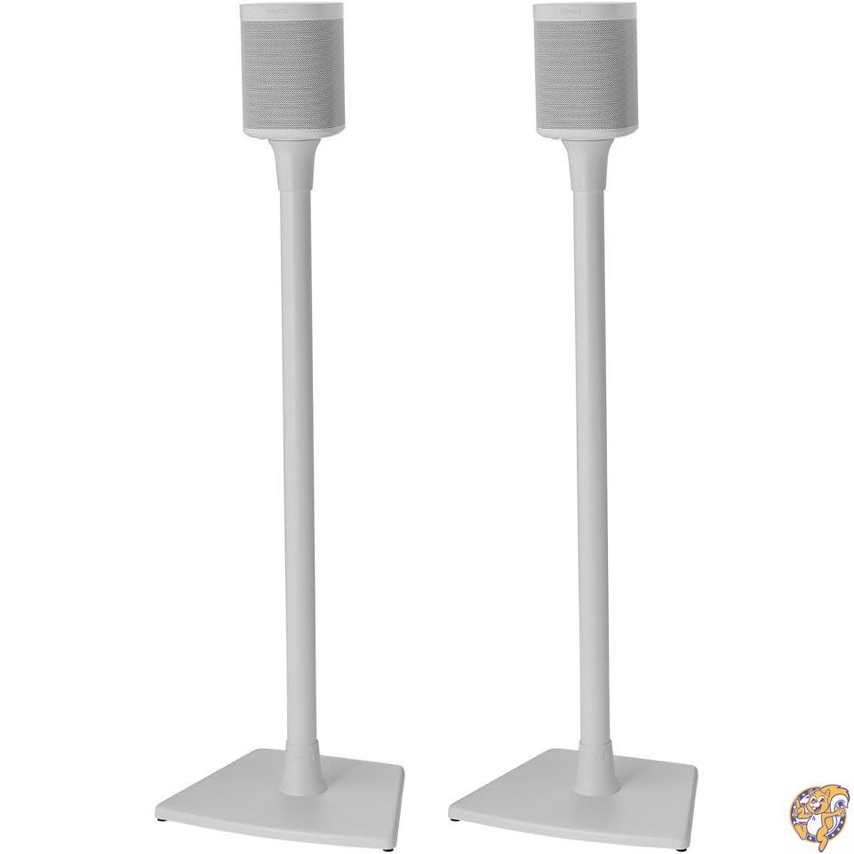 【クーポン配信中】SANUS Sonos専用 ワイヤレススピーカースタンド (Sonos One, Play:1, Play:3 対応) - 配線収納機能付き 音質向上設計 2台セット (ホワイト) WSS22-W1｜アメリカグッドバイブス