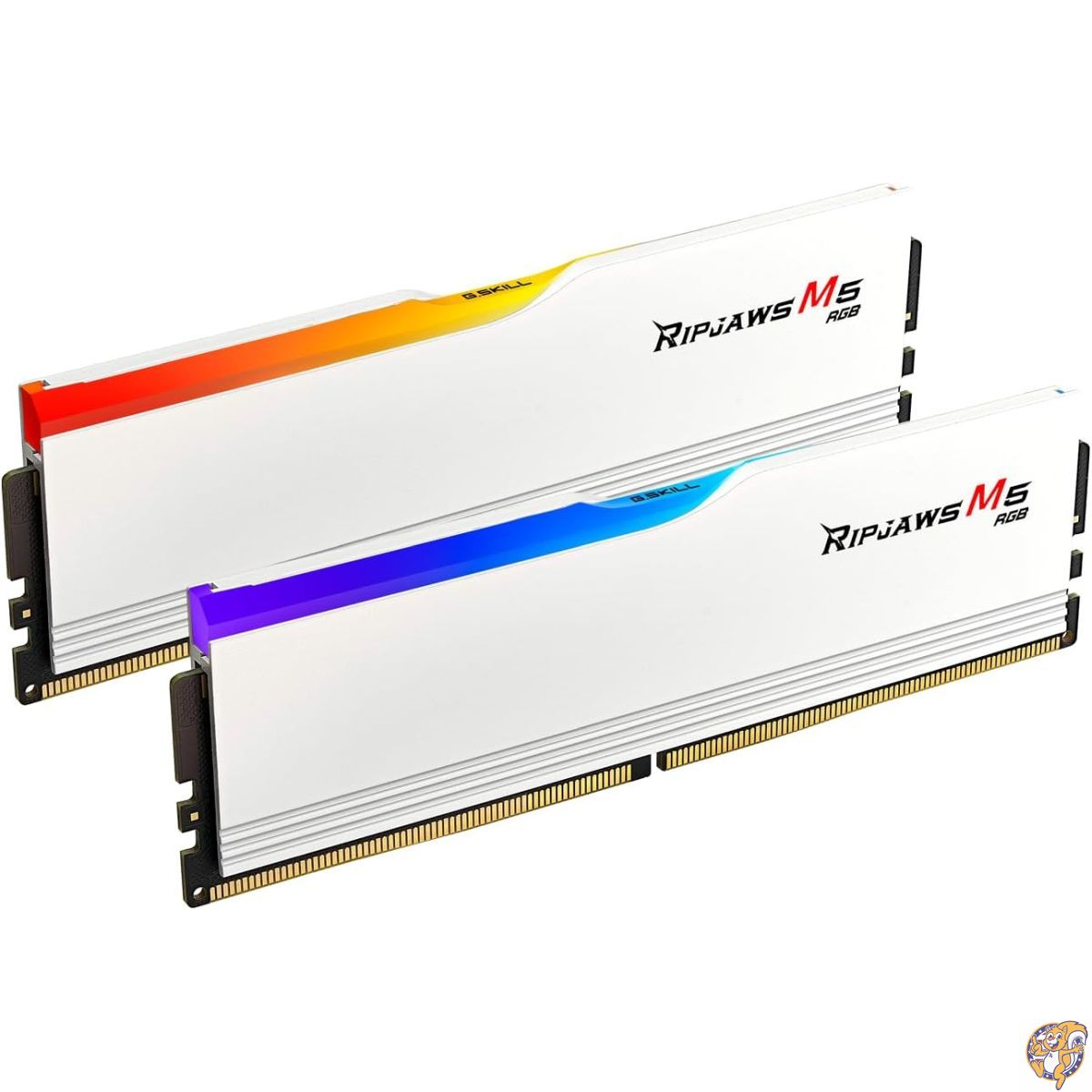 【百貨店大売り出し!引き換え証送達中】G.SKILL Ripjaws M5 RGB 続きもの (Intel XMP 3.0相応う) DDR5 ランダムアクセス記憶装置 32GB (16GB×2枚) 6800MT/s CL34-45-45-108 1.40V 事務机とっ始めパソコン用記憶装置 UDIMM - 引っ敷き白いこと (F5-6800J3445G16GX2-RM5RW)