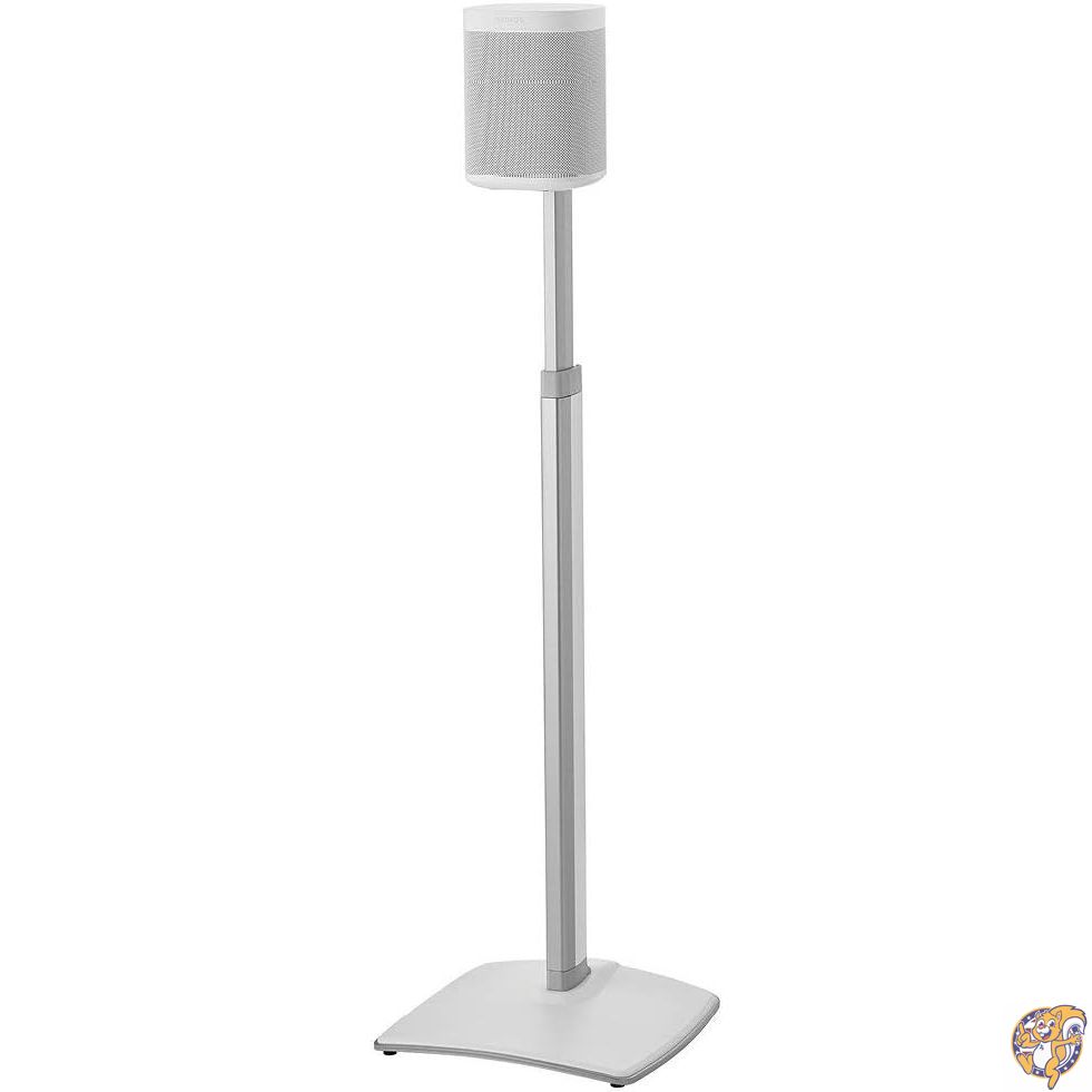 【クーポン配信中】【Sanus】SONOS専用 高さ調節可能 ワイヤレススピーカースタンド (SONOS ONE, ONE SL, Play:1, Play:3対応) - 工具不要で約41cm調節・ケーブル収納機能付き ホワイト (1台)|アメリカグッドバイブス