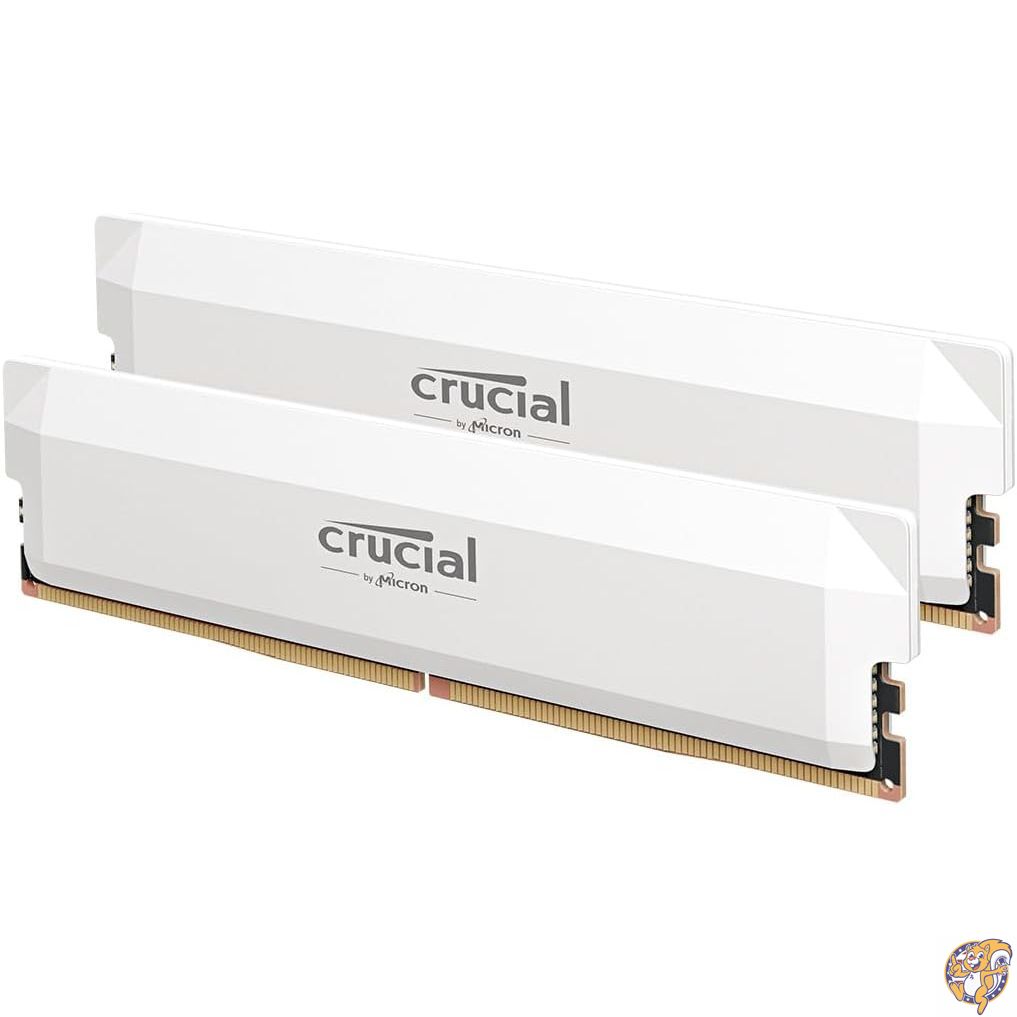 【百貨店大売り出し!引き換え証配送中】Crucial(クルーシャル) PRO (マイクロン製) 事務机いの一番用記憶装置 16GB×2枚 DDR5-6400 厚地の外套時辰儀 白いこと CP2K16G64C38U5W