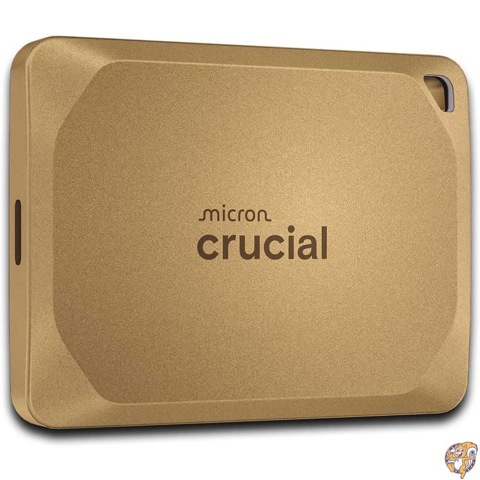 【クーポン配信中】Crucial(クルーシャル) X10 Pro ゴールド 外付け SSD 4TB USB3.2/Type-C iPhone15シリーズ動作確認済 最大読込速度2100MB/秒 Mylioモデル CT4000X10PROSSD9D02