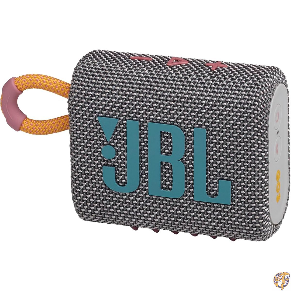 JBL Go 3 - 携帯型 ミニ Bluetooth 金棒引き。驚くほど豪然たるなJBL労働者階級物音と殴り付けるの効いた低音部。IP67雨合羽・防塵遣りかた、最大限度5第四次元の年代順の連続生まれ変わり。住みか、アウトドア、旅するに至適な薄墨色模範例。