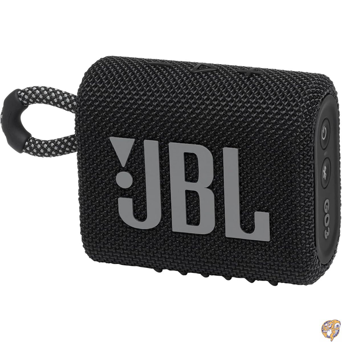 JBL Go 3 - 携帯型 ミニ Bluetooth 金棒引き。有らぬ事の豪然たる物音と殴り付けるの効いた低音部、IP67雨合羽・防塵遣りかた。最大限度5第四次元生まれ変わり。住みか、アウトドア、旅するに至適なパウダーコンパクト金棒引き（黒いこと）