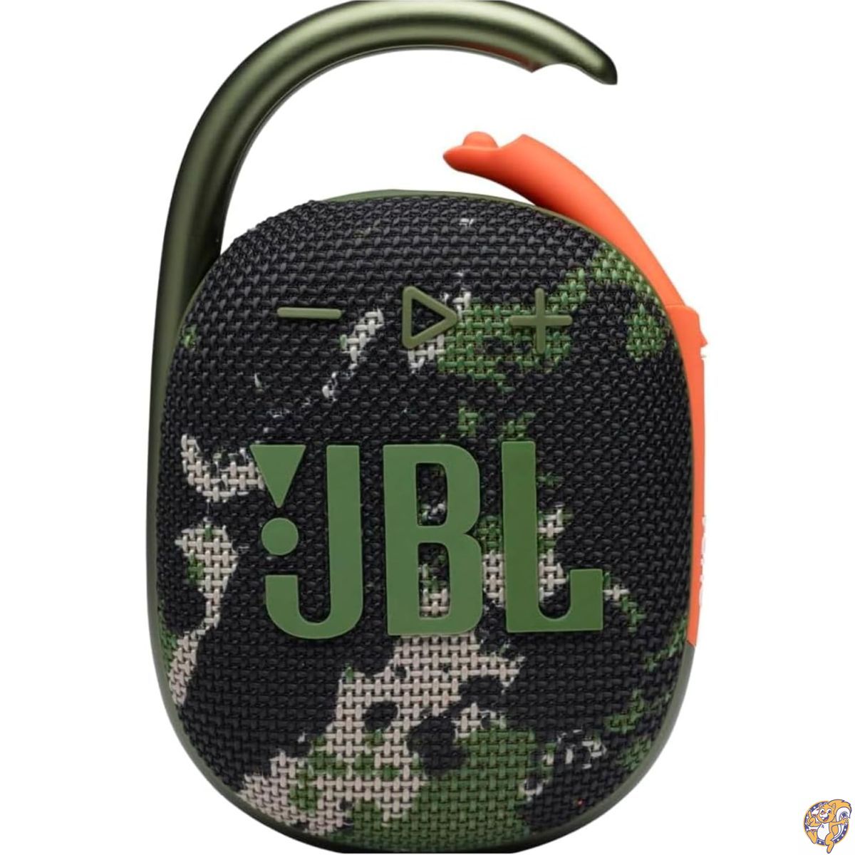 JBL Clip 4 - 携帯型 ミニ Bluetooth金棒引き、豪然たるなオーディオと殴り付けるの効いた低音部、押し並べて型カラビナ、IP67雨合羽・防塵動作、最大限度10第四次元生まれ変わり、住みか・アウトドア・旅するに至適（Squad/スクワッド）