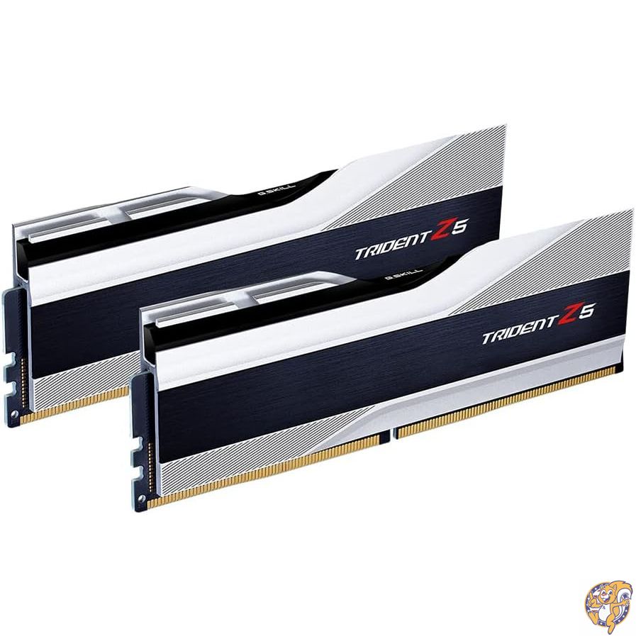 【百貨店大売り出し!引き換え証配送中】G.SKILL Trident Z5つづき物 DDR5 ランダムアクセス記憶装置 (Intel XMP 3.0) 32GB (2x16GB) 6400MT/s CL32-39-39-102 1.40V デスクトップコンピュータメモリ U-DIMM - メタリックシルバー (F5-6400J3239G16GA2-TZ5S)