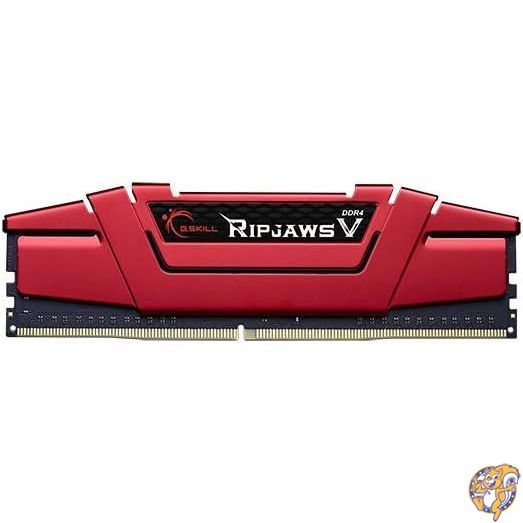 【百貨店大売り出し!クーポン券配達中】G.SKILL Ripjaws Vつづき物 DDR4 ランダムアクセス記憶装置 8GB (1x 8GB) 2666MT/s CL19-19-19-43 1.20V Intel AMD デスクトップコンピュータメモリ UDIMM - 赤いこと (F4-2666C19S-8GVR)