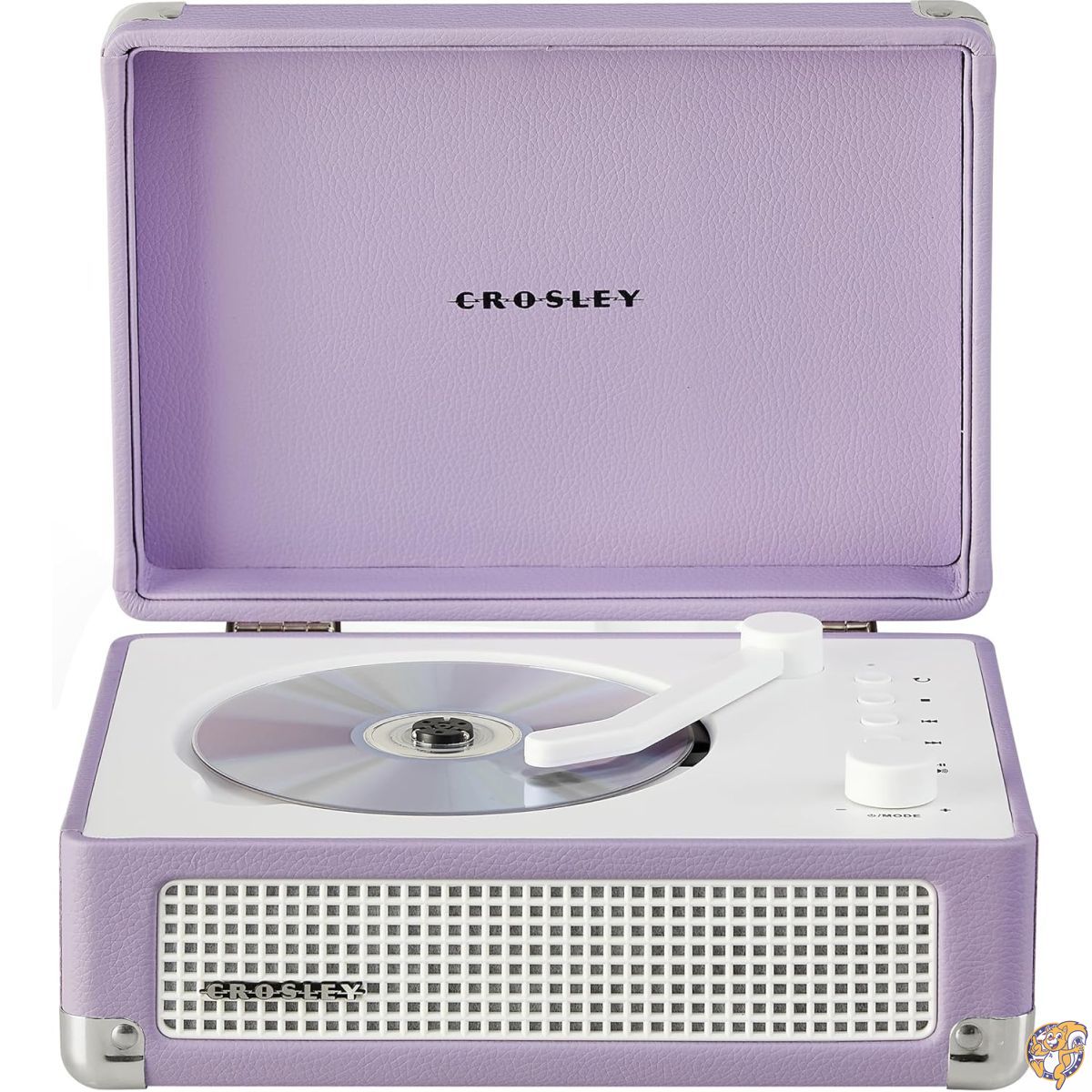 【クーポン配信中】Crosley（クロスレイ）CR3505A-LN Cruiser レトロ ポータブルCDプレーヤー ステレオBluetoothスピーカー＆FMラジオ搭載（ラベンダー）