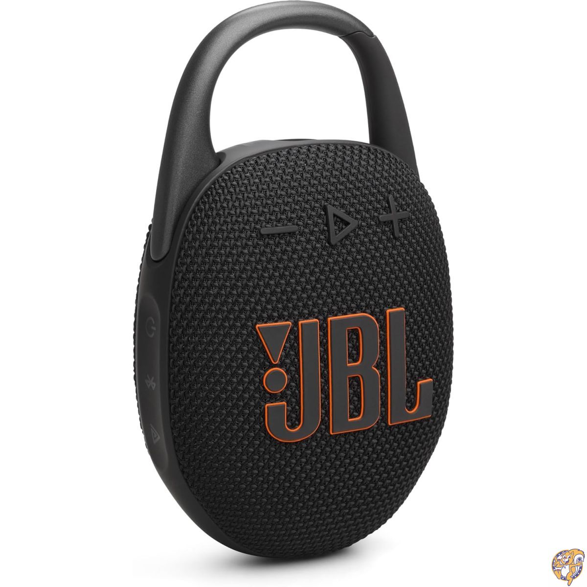 JBL Clip 5 - ウルトラ携帯型・雨合羽防塵Bluetooth金棒引き | 豪然たるなJBL労働者階級物音と海千山千のある低音部、カラビナ一体型、最大限度12第四次元生まれ変わり、周囲の状況に思ん量りした再利用原材料やとい入れる（黒いこと）