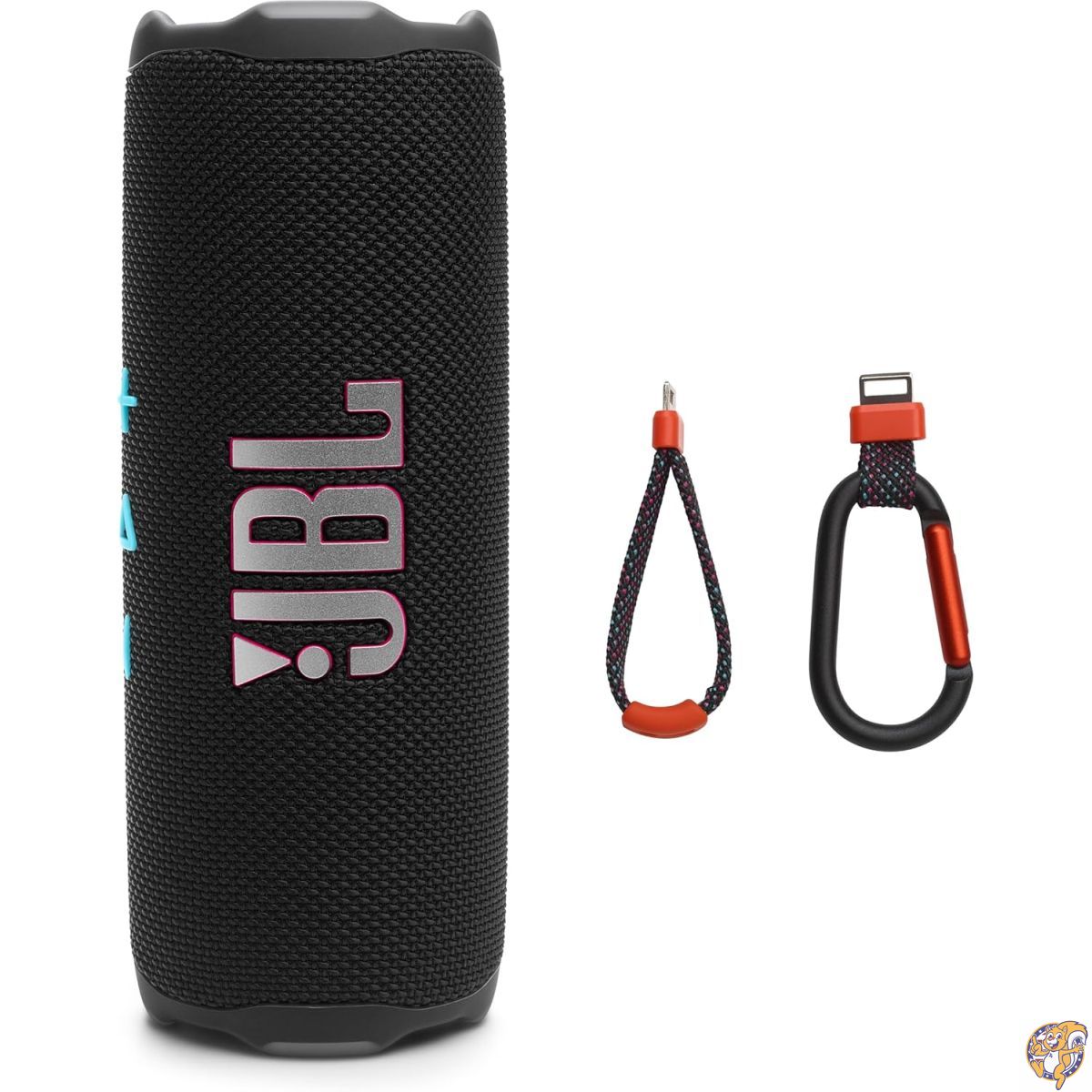 【百貨店大売り出し!引き換え証送達中】JBL Flip 7 - 携帯型雨合羽\u0026落っこちる押しとどめる金棒引き、人工知能学サウンドブースト付き添い人甲斐甲斐しいな労働者階級音声、16第四次元生まれ変わり、取り替えっこ能力のあるな付属物付き添い人うしろ押し鍵を掛ける取り合わせ(黒いこと/オレンジ色)