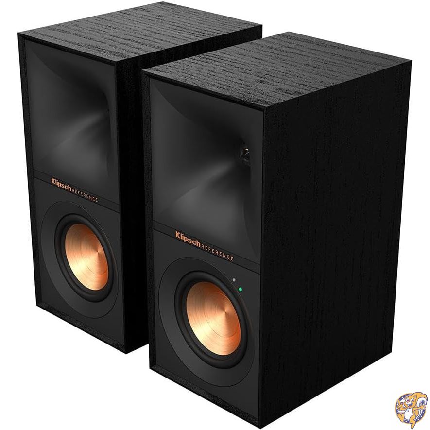 【百貨店大売り出し!引き換え証送達中】Klipsch Reference R-40PM パワードブックシェルフスピーカー - 90°×90° Tractrix唐人笛積み上げる Linear Travel Suspension 磨き上げるされた今めかしいな見せ掛け