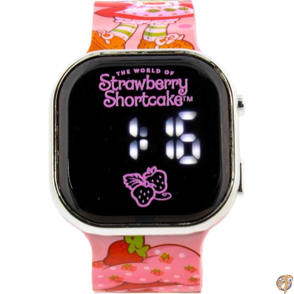 【クーポン配信中】Accutime ストロベリー・ショートケーキ（Strawberry Shortcake）キッズ用 デジタル インタラクティブ スマートウォッチ｜アメリカグッドバイブス