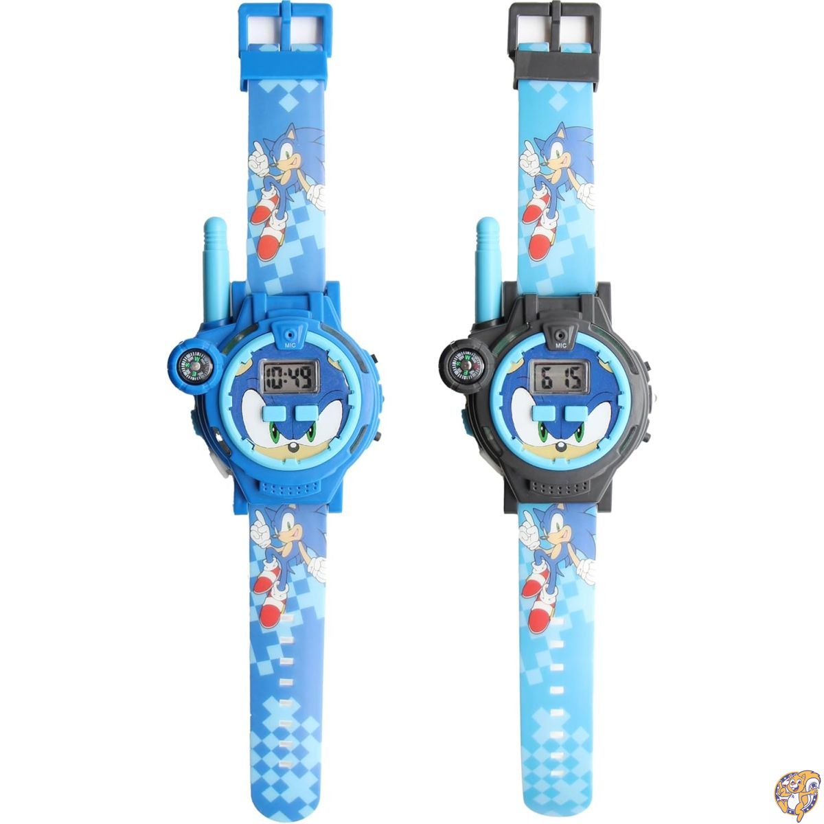 【最大777円クーポン配信】Accutime ソニック・ザ・ヘッジホッグ (Sonic The Hedgehog) トランシーバー内蔵 キッズウォッチ カレンダー・コンパス・ライト搭載 - 2WAY通信 最大通信距離200m 耐久性に優れた知育玩具