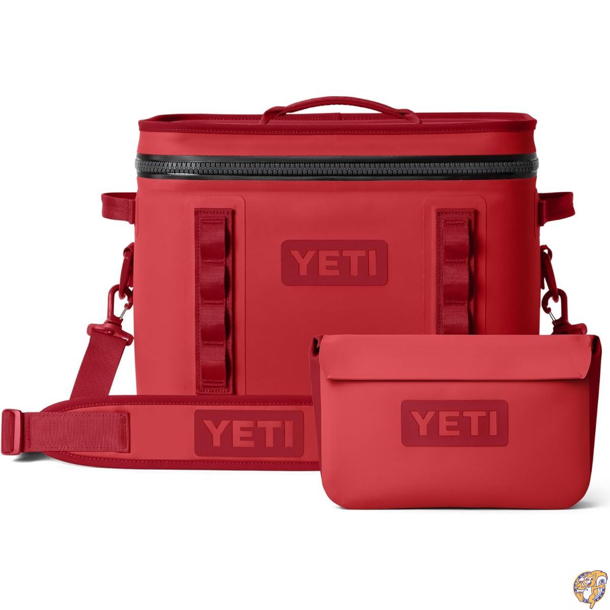 【クーポン配信中】YETI Hopper Flip 18 ポータブルソフトクーラー & Sidekick Dry 3L ギアケース セット（レスキューレッド）｜アメリカグッドバイブス 50,988円