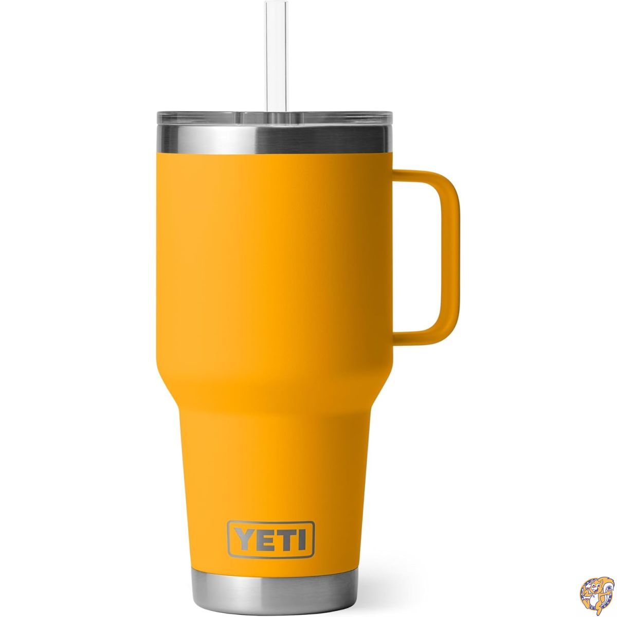 【クーポン配信中】YETI (イエティ) ランブラー 35オンス(約1035ml) ハンドル&ストロー蓋付タンブラー、トラベルマグ、真空断熱カップ、ハンドル付きステンレススチールボトル、Beekeeper|アメリカグッドバイブス