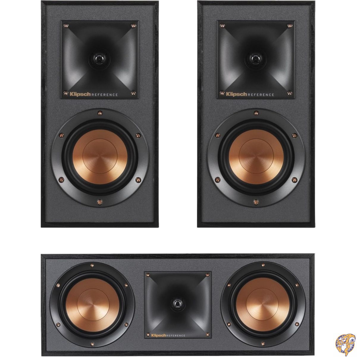 【クーポン券配送中】Klipsch R-41M ブックシェルフスピーカー(西洋ナシ)とR-52C センターチャンネルホームシアターバンドル ホームシアターシステム-TV・オーディオ・カメラ