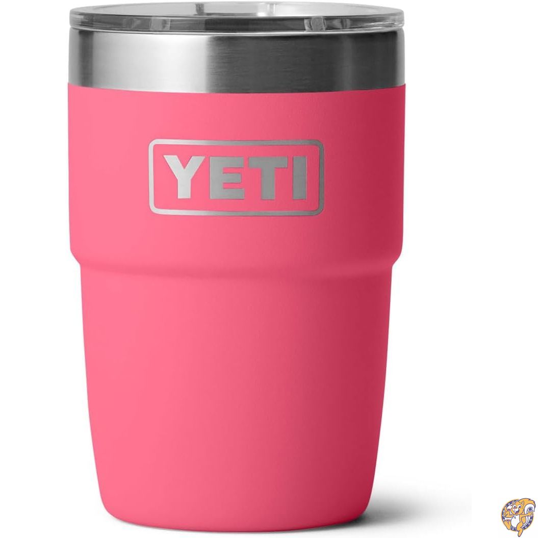 【クーポン配信中】YETI（イエティ）Rambler 8オンス（約236ml）スタッカブル 蓋付きマグカップ - 二重真空断熱構造 DuraSipセラミックライニング バリスタ仕様デザイン 18/8ステンレススチール 食洗機対応