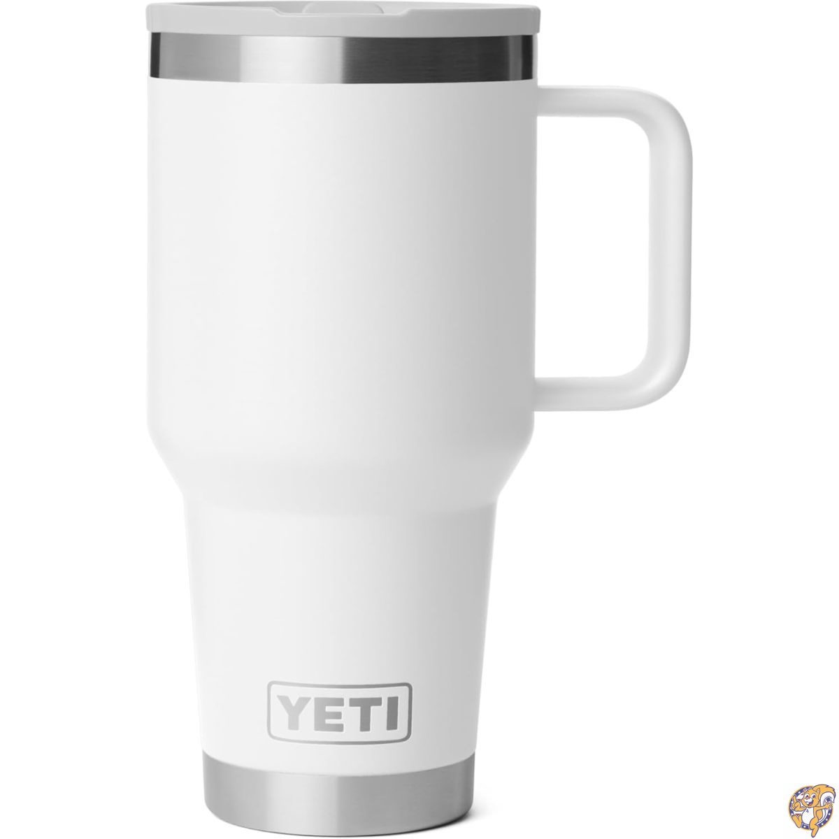 YETI (イエティ) Rambler 30 oz トラベルマグ フリップストロー蓋付 - ステンレススチール製 真空断熱 漏れ防止設計 車のカップホルダー対応