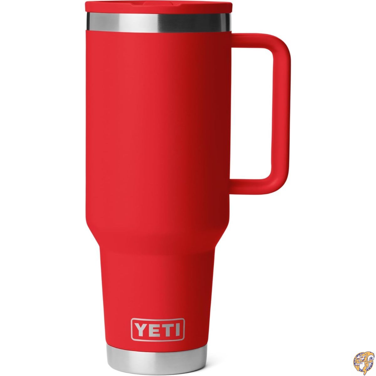 【クーポン配信中】YETI（イエティ）ランブラー 40オンス（約1.2L）トラベルマグ フリップストロー蓋付き - ステンレススチール製、真空断熱、漏れ防止、カップホルダー対応｜アメリカグッドバイブス