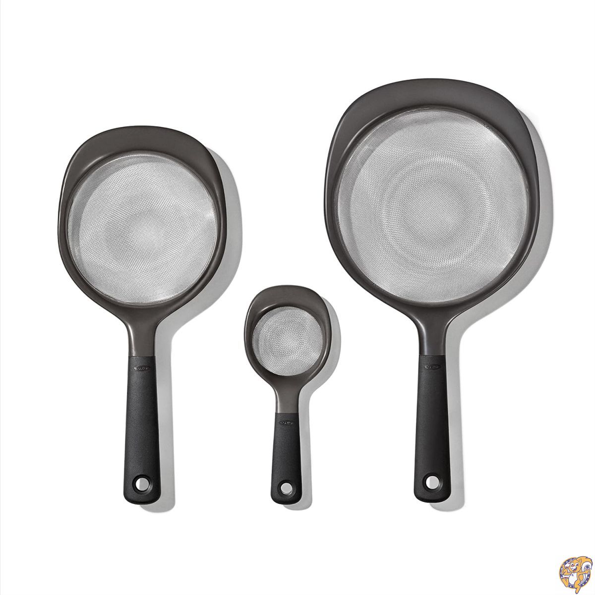 【百貨店大売り出し!引き換え証送達中】OXO Good Grips（オクソー グッドグリップス） ストレーナー 3点書き割り（ザル・漉し器）