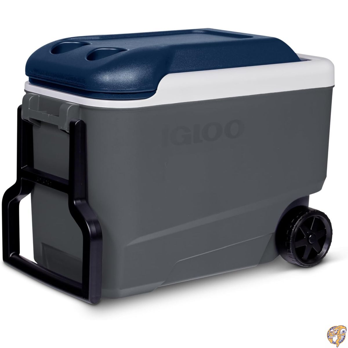イグルー クーラーボックス ハンドル キャスター付き MAXCOLD 40 ROLLER グレー ネイビー アウトドア キャンプ レジャー 釣り 60388 中