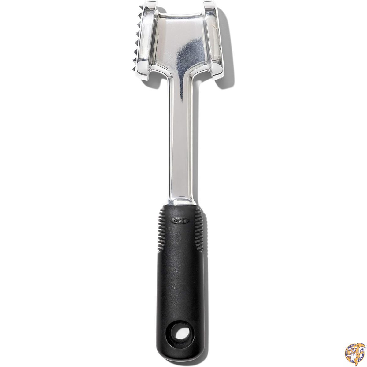 【最大777円クーポン配信】OXO Good Grips（オクソー）ダイキャスト ミートテンダーライザー（肉叩き）ブラック 1.85 x 2.45 9.75インチ（約4.7 6.2 24.8cm）