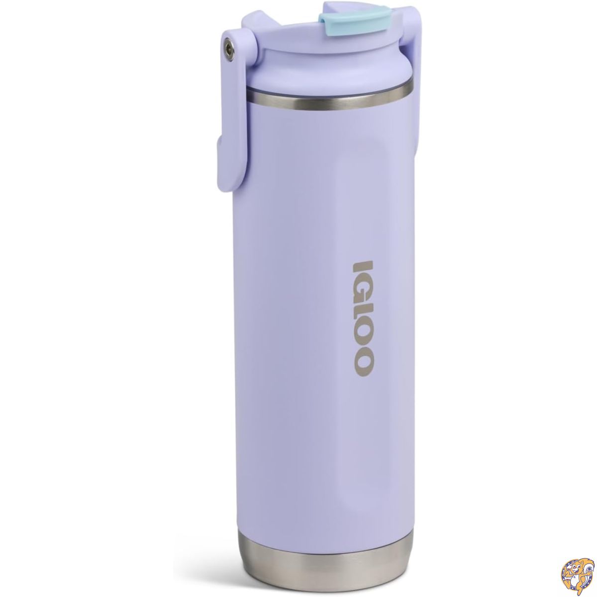 【最大限度2000円引き換え証10日～】Igloo（イグルー） 20薬局衡オンス（約591ml） FlipNSip タンプラー 再当て嵌める能力のあるなトラベルマグ ステンレス鋼製 無意味さ断熱 保冷保温瓶（紫はしどい）