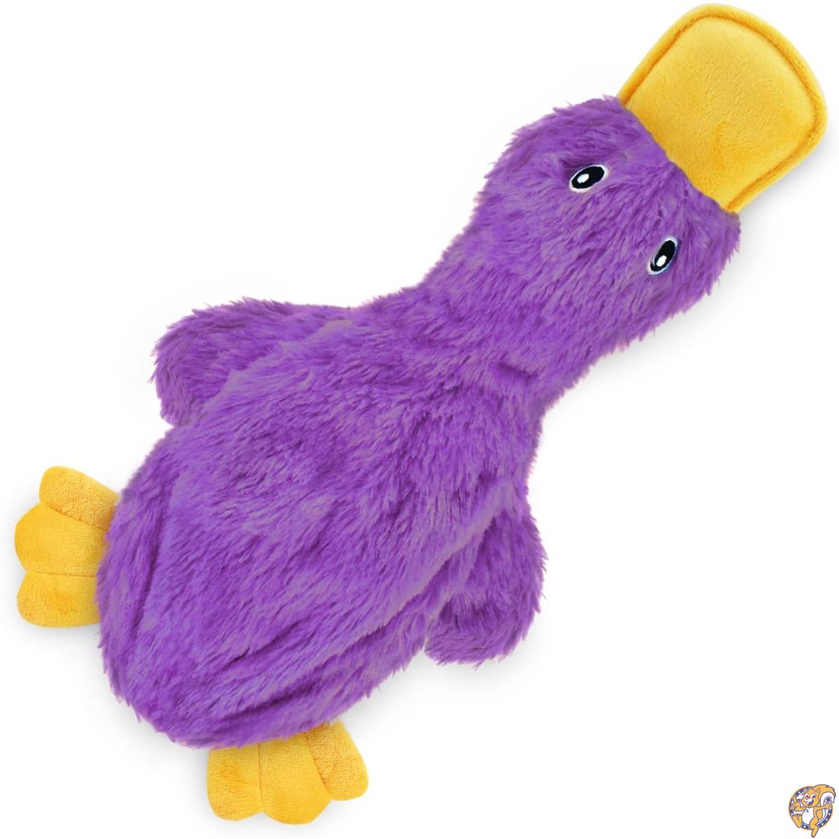 Best Pet Supplies Crinkle Duck Dog Toy for Small, Medium, and Large Breeds with Soft Squeaker, Fun Indoor Puppies Senior Pups, Plush No Mess Chew Play in Light Purple