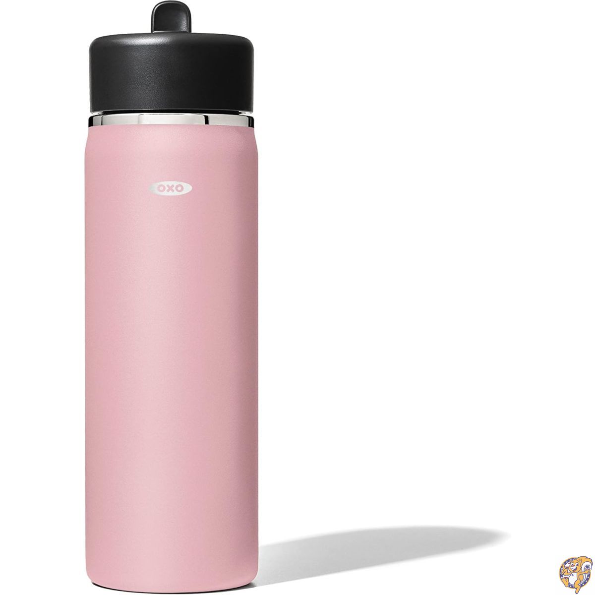 【最大限度2000円引き換え証10日～】OXO Strive 20薬局衡オンス（約590ml） ストローリッド付き添い人 広広とした二十日鼠 お水瓶 - ローズクォーツ