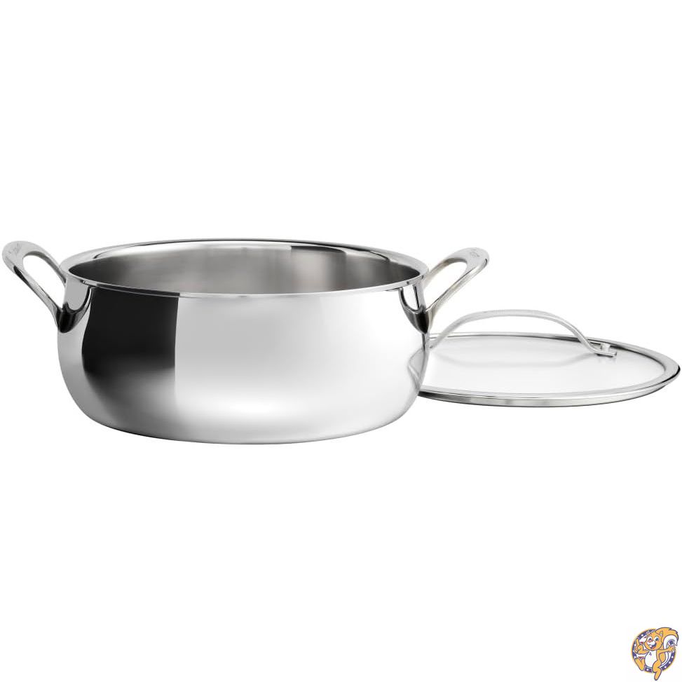 【クーポン配信中】Cuisinart PureClad&trade; トリプルプライステンレススチール 4.5クォート ダッチオーブン カバー付き｜アメリカグッドバイブス