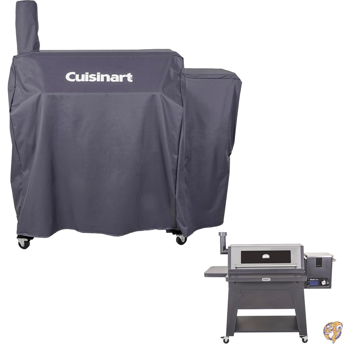 Cuisinart CGC-096 オークモントグリルカバー UV保護すること 両サイドベント付き添い人 (オークモントグリルデュアルに相応う)