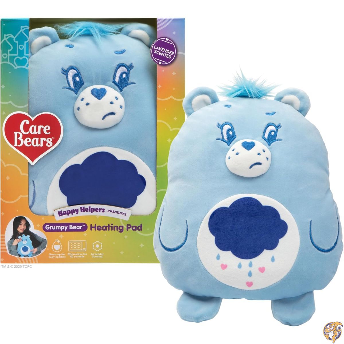 【クーポン配信中】RelatableのHappy Helpers Grumpy Bear (ハッピーヘルパーズ) 退屈なもの以外は何でもない居心地の良い快適さ。このフラシ天加熱パッドでけいれんや体の痛みを和らげましょう。電子レンジで利用できるGrumpy Heatingパッド1枚付き。|アメリカグッドバイブス