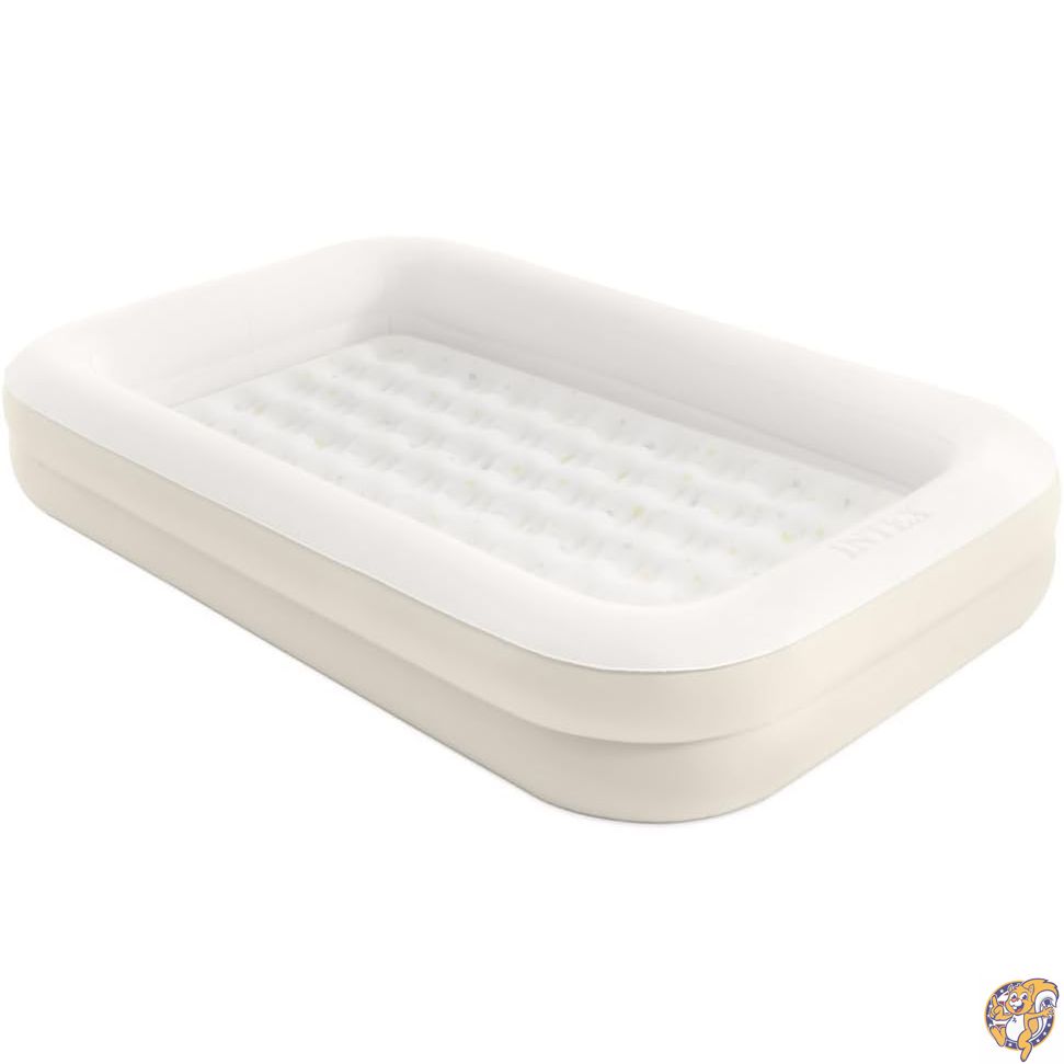 【クーポン配信中】Intex 66811EP インフレータブルKidzトラベルベッドセット、ハンドポンプとキャリーバッグ付き、取り外し可能なマットレス、クイックインフレーション、屋内使用、42インチ x 66インチ 10インチ、ベージュ色、スタープリントフレーム付き 13,028円