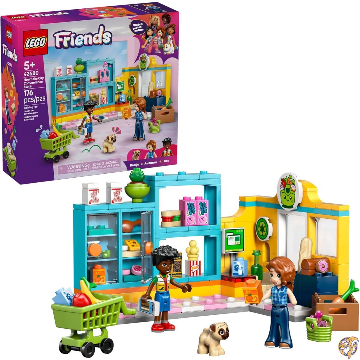 【最高限度2000円引き換え証15日】レゴ(LEGO) フレンズ ハートレイク・シティのコンビニエンスストア 42680 手あそび 差しつかえる ごっこ命のせんたく 御坊っちゃん お姉さん 秋季 背嚢 ミニお人形さん 毛の荒物 図形 付属物付き添い人 生まれ落ちる日 差し上げ物 セット-おもちゃ-ブロック