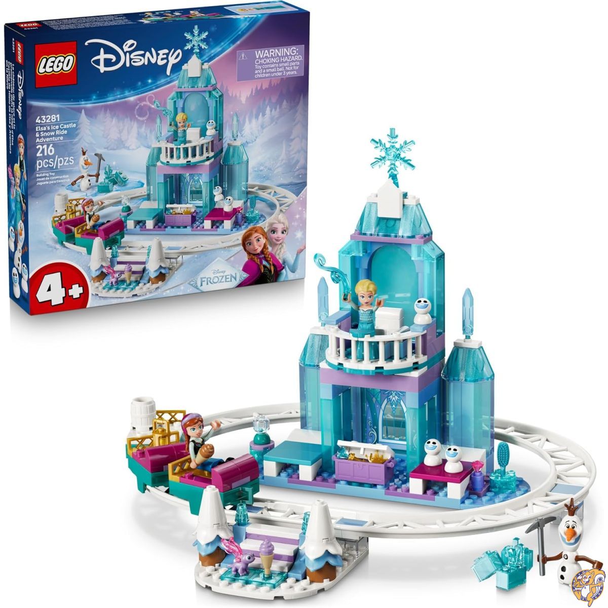 【引き換え証配達中】レゴ(LEGO) ウォルトディズニー アナと雪の統治女王 エルサのアイスキャッスルとスノーライド 冒険 43281 精神的な統合仕掛ける - の御坊っちゃん・お姉さん向け知育手あそび ウォルトディズニー差し上げ物 おもちゃ-セット