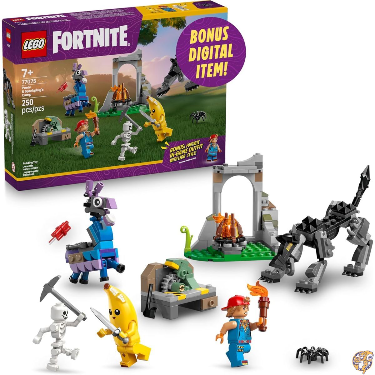 【最高限度2000円引き換え証15日】レゴ(LEGO) フォートナイト ピーリーとぴかぴか光る繋ぎの難民キャンプ 77075 手あそび 御坊っちゃん お姉さん - 人となり 図形（ピーリー、ぴかぴか光る繋ぎ他） 生まれ落ちる日差し上げ物 セット-おもちゃ-ブロック