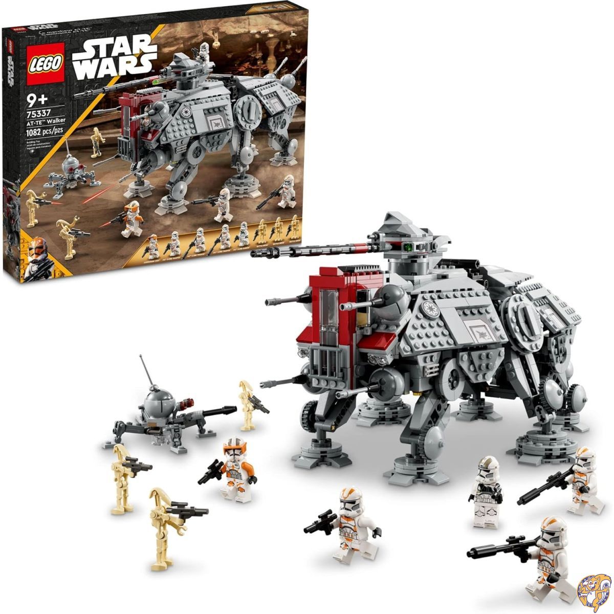 レゴ(LEGO) スター・ウォーズ AT-TE ウォーカー 75337 『スター・ウォーズ／シスのしっぺい返し』 ひな形 212軍事部隊 クローン・トルーパー コマンダー・コーディ バトル・ドロイド ドワーフ・スパイダー・ドロイド 図形 向け お坊っちゃん お嬢さん 手あそび