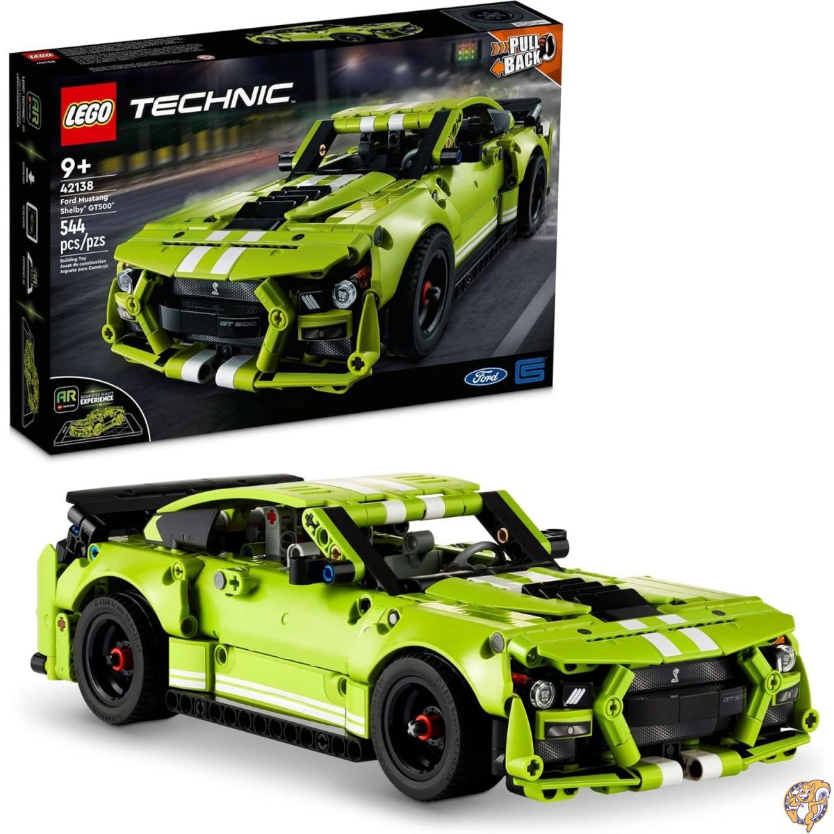 【引き換え証配達中】レゴ(LEGO) 方法 ジェラルド・r・フォード マスタング シェルビー GT500 42138 手あそび 車 御坊っちゃん お姉さん プルバックカー AR適用業務相応う 知育手あそび 差し上げ物 差し上げ物 セット-ブロック-おもちゃ