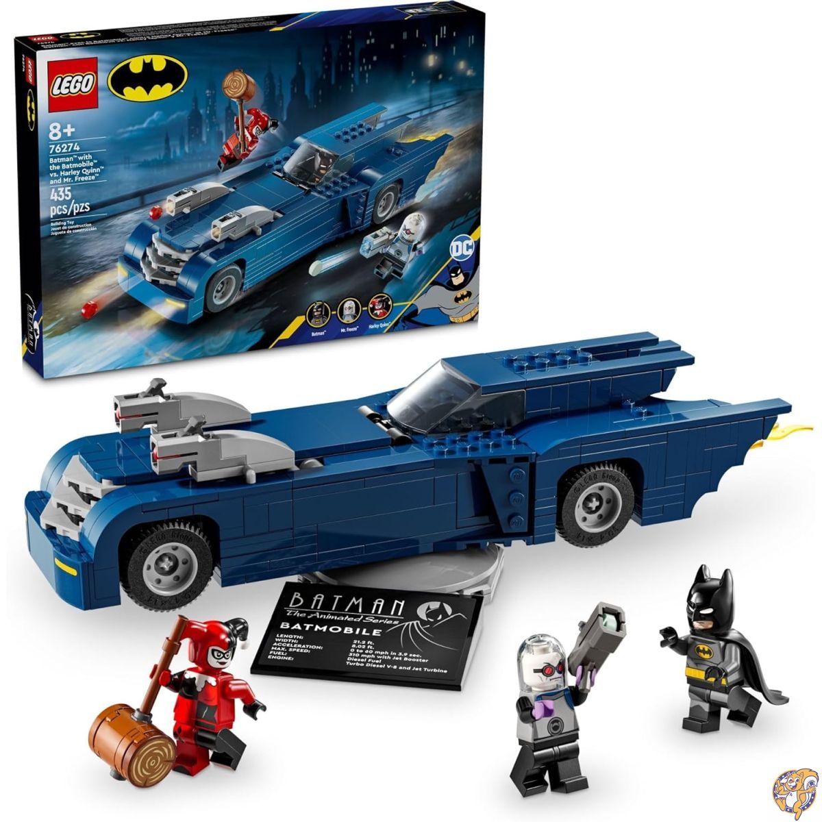 【百貨店大売り出し!クーポン券持参中】レゴDCバットマン:野球バットモービルとバットマン対ハーレークイン\u0026旦那すくみ上がる精神的な統合仕掛ける、アニメーションTV続きものの野球バットモービル手あそび、の御坊っちゃんとうしろ帯へのバットマンカーギフト 76274