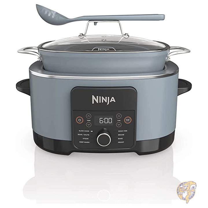 【引き換え証配達中】Ninja ニンジャ 勝手もと属具 煮炊き物の具 マルチクッカー シーソルトグレー MC1001 家電-キッチン家電-スロークッカー