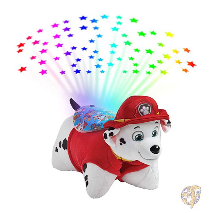 【百貨店大売り出し!引き換え証送達中】Pillow Pets ピローペット パウパトロール ちびっ子用枕と点火装置 マーシャル マルチ色つや02502409M 寝台点火装置