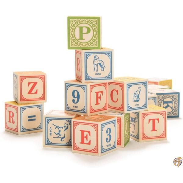 【クーポン券配送中】[アンクルグース]Uncle Goose Classic ABC Blocks Made インチ USA CLA28 [並行輸入品] 積み木-ベビー向けおもちゃ-おもちゃ