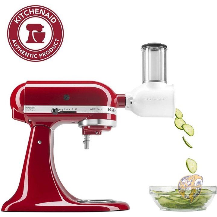 【引き換え証配達中】キッチンエイド ミキサー付属物 KitchenAid KSMVSA スタンドミキサースライサー 貨物輸送無料 キッチン用品・食器・調理器具-スライサー